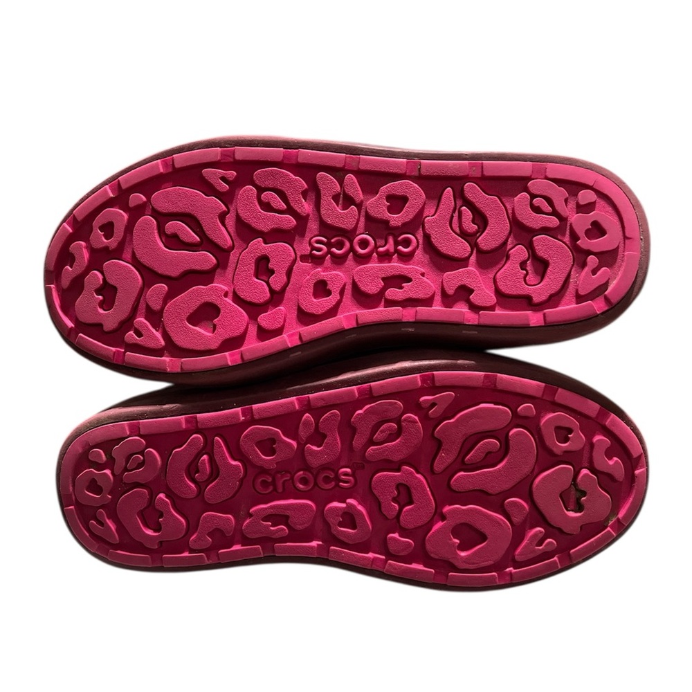 CROCS Women's Waterproof Boots - Burgundy - Picture 4 of 5